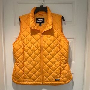 Fun Bright Color Land’s End Quilted Puffer Vest